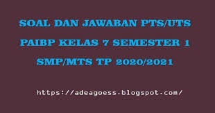 Letakkan tanda silang (x) di depan huruf a, b atau c sebelum jawaban yang benar! Kunci Jawaban Lks Pai Kelas 7 Semester 1 Dunia Sekolah