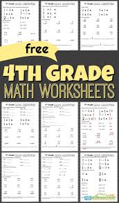 This worksheet has visual representations of fraction multiplication problems. Free 4th Grade Math Worksheets