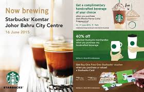 Starbucks Komtar Jbcc Opening Promotion In Malaysia Starbucks Planner Starbucks Starbucks Merchandise