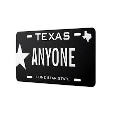 Create Your Own Custom Texas License Plate Zazzle Com In 2020 Custom Front License Plates Create Yourself License Plate