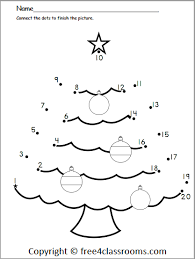 Free Christmas Numbers Dot To Dot Christmas Worksheets Free Printable Christmas Worksheets Christmas Kindergarten