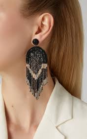 Flor Del Paramo Rosa Gold Plated Tassel Earrings By Mercedes Salazar Moda Operandi Chandelier Earrings Earrings Jewelry Trends