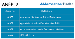 The association of nutrition & foodservice professionals (anfp) is the. What Does Anfp Mean Anfp Definitions Abbreviation Finder