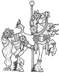 Free Carousel Coloring Pages Collection Horse Coloring Pages Animal Coloring Pages Horse Coloring
