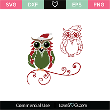Download Christmas Owl Svg Cut File Lovesvg Com