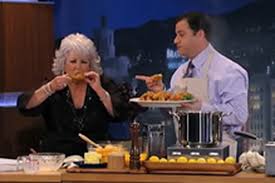 When you google best fried chicken recipe, the top hit is paula deen's southern fried chicken on food network. Paula Deen On Jimmy Kimmel Live Eater