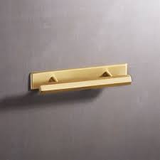 Shop 3 Hex Brushed Brass Handle With Backplate Popular In Bathrooms And Kitchens The Hexagon Adds A Sophisticat Brass Handles Copper Handles Brushed Brass