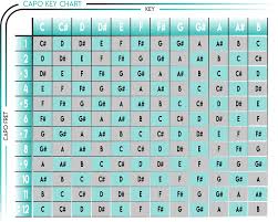 how to use a guitar capo chart