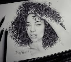 Mvp Curly Hair Drawing Art Dessin Croquis Dessin Filles Cheveux Boucles