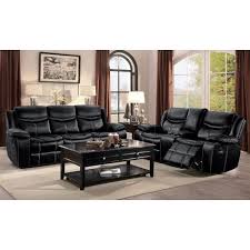 Our most popular living room sets are leather sofas with a matching leather coffee table. Bastrop Reclining Living Room Set Black Homelegance Furniture Cart