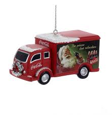 All you need for the festive season. Coca Cola Delivery Truck Christmas Ornament Resin Fiftiesstore Com