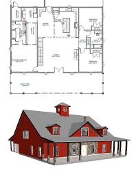 Pin By Wes Edwards On House Plans In 2020 Barn Homes Floor Plans Barndominium Plans Pole Barn House Plans
