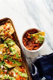 My healthy loaded nachos taste like the best bar food. Loaded Veggie Nachos Recipe Cookie And Kate
