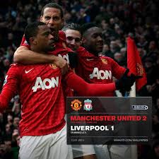 Manchester united vs liverpool final score, salah, firmino and jota goals, highlights and fixtures. Rabin Van Persie Captain Nemanja Vidic Both On Score Sheet Thanks To Twice Assists From Patrice Evra Ggmu Manchester United Liverpool Man United