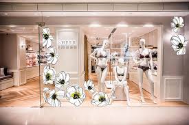 White Flowers With Animal Sky Print Decals For Decor Window Etsy In 2020 Window Display Window Display Retail Window Display Design