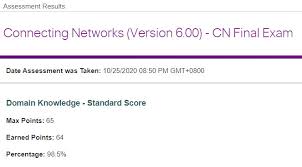 The instructor related the course material to real life experiences. Completed Ccna Connecting Networks Completed Final Exam 98 75 And Course Feedback But Get Letter And Get Certificate Buttons Are Not There And The Course Is Still In In Progress