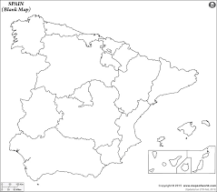 Lonely planet's guide to spain. Blank Map Of Spain Spain Outline Map