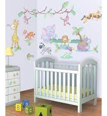 Walltastic Baby Jungle Safari Room Decor Kit Farm Room Decor Safari Room Decor Kids Room Wallpaper