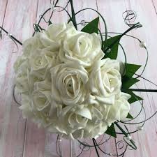 Free shipping on orders over $25 shipped by amazon. Artificial Ivory Foam Rose Bridal Bouquet Hand Tied Bridal Bouquet Pink Corsage