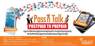 At the most basic level, these cell phone plans are broken down into prepaid cell phone plans and postpaid cell phone plans. Cellcard Pass N Talk Postpaid To Prepaid Now You Can Send Top Up From Your Postpaid Number To Any Prepaid Number You Want To Subscribe Dial 7273 1 To Change Pin Dial 7273 2 Old