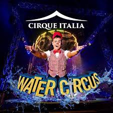 Under the stunning white & blue big top tent. Cirque Italia Water Circus A Circus Performance Of European Style