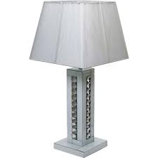 Bedroom lamps don't get anymore artistic than this brilliant french styled bedroom lamp with creative peacock curve. Crystal Table Lamp In White Lighting Table Lamps