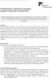 Wer sich nicht bewirbt, hat schon verloren. Unterlagen Zur Bewerbung Um Ein Stipendium Fur Besonders Engagierte Studierende Und Doktoranden Pdf Free Download