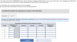 solved you plan to purchase a 300 000 house using a 30 y