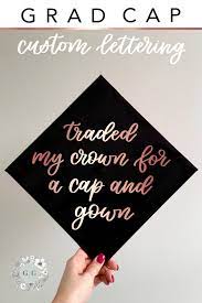 Graduation Cap Quote Decal Traded My Crown Quotes For Graduation Caps Graduation Cap Decoration Graduation Cap