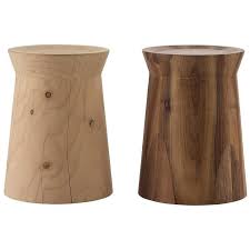 Poliform Dama Side Table Or Stool In Solid Cedar Or Canaletto Walnut Coffee Table Wood Solid Wood Coffee Table Round Wood Coffee Table