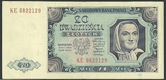 Survey of the channels of the monetary transimission mechanism: Polen 20 Zloty 1948 Pi 137 Narodowy Bank Polski Ii Ma Shops