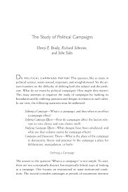27 distinct expense line items you need to track. Pdf The Study Of Political Campaigns