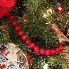Wrapped around a tree, or just laid upon a mantle, these red how to properly decorate a christmas tree. Christmas Tree Garland Red Bead Garland 9ft