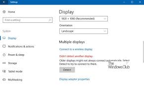 Windows 10 includes settings to adjust the scaling, which are useful when setting up various monitors of different sizes and screen windows 10 also allows you to rotate the screen horizontally or vertically, which is particularly useful when you have click the add button. Windows 10 Cannot Detect The Second Monitor