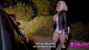 Curvy bitch Lorena fucked by clown after Public Blowjob