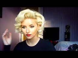 Vintage Marilyn Monroe Pin Curls Hair Tutorial Youtube Hair Curling Tutorial Pin Curl Hair Short Hair Tutorial