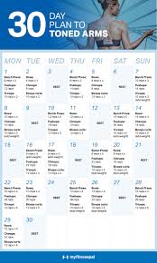 The 30 Day Plan To Toned Arms Fitness Myfitnesspal