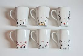 Chat Tasse Renard Mug Loutre Mug Renne Mug Ours Mug Chien Etsy Diy Mugs Diy Mug Designs Painted Mugs