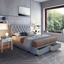 The entire bed will come in 1 box. Premier Savona Linen Upholstered Light Gray Tufted Platform Storage Queen Bed Frame No Box Spring Required Walmart Com Walmart Com