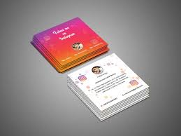 90% of people on instagram follow a business 1. Instagram Card Unique Business Cards Square Business Card Cards