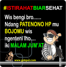 Gambar Gokil Malam Jumat Sunah Rosul