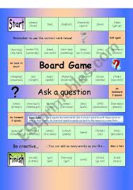 Do you think of witches dressed in all black playing with ouija boards? Board Game Ask A Question Medium Esl Worksheet By Philipr