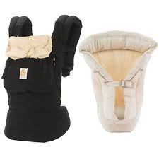 Ergobaby original carrier in black / camel. Ergobaby Original Baby Carrier With Cool Mesh Infant Insert Black Ca Ny Baby Store