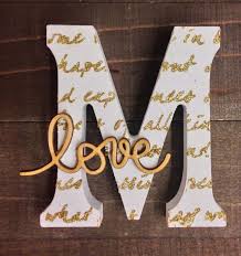 Mini M Manualidades Con Letras Cuadros De Letras Letras De Oro