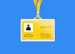 A Simple Yet Elegant Identity Card Mockup To Showcase Your Company Employ Id Card Name Card Event Based Card Entry Card Identity Colorful Backgrounds Cards