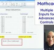 Mathcad Prime - Multiple Inputs for Advanced Input Controls
