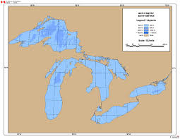 Great Lakes Water Depth Map Canada Ca