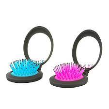 We agree that small brushes are needed if you're going hiking or backpacking, but for your average traveler, fitting in one standard sized hairbrush into your carry on shouldn. Buy Nuangela Travel Hair Brush With Mirror Compact Pocket Size Folding Mirror Mini Pop Up Hairbrush Set Pocket Brush Hair Massage Comb Easy Keep In Purse Car Gym Bag Locker 2 Pieces