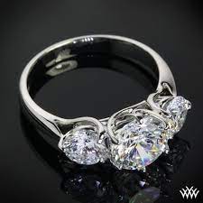 Butterfly Flutter Brilliantly Designed The 3 Stone Butterflies Diamond Engagem 3 Stone Engagement Rings Three Stone Engagement Rings Stone Engagement Rings