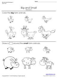 Big And Small Worksheets 3 And 4 Worksheets For Kids Kindergarten Worksheets Preschool